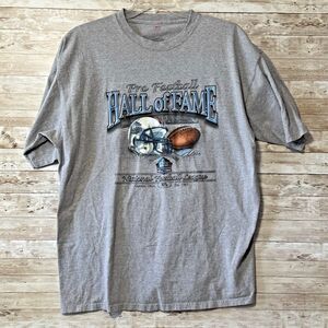 Vintage Pro Football Hall Of Fame Gray Shirt Mens XXL Canton Ohio NFL
